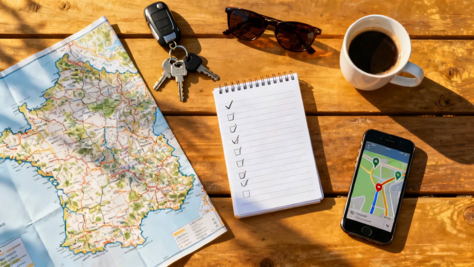 Préparer un road trip en France : la checklist complète