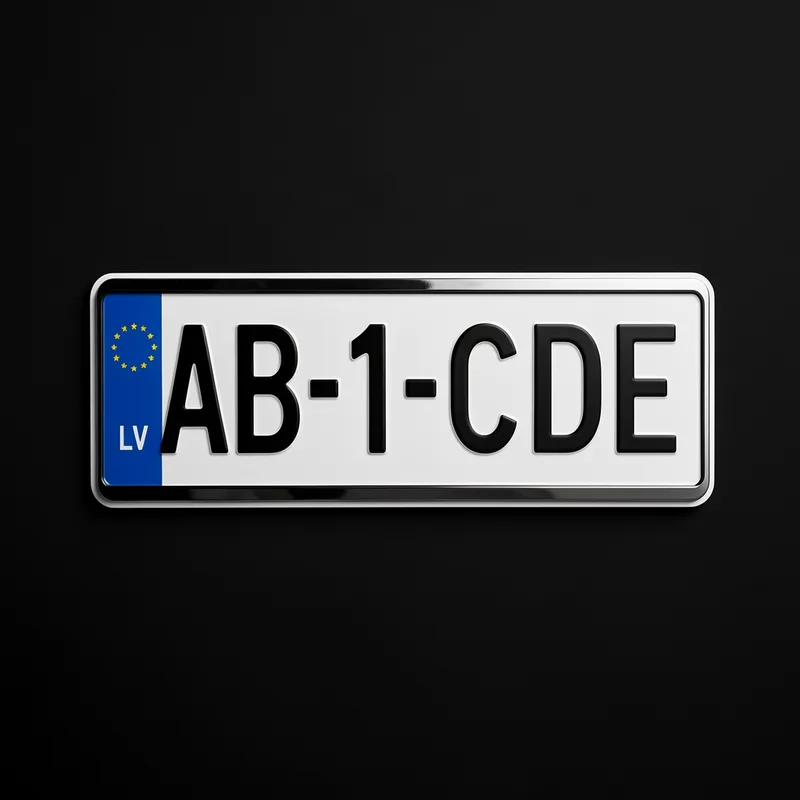 Plaque d'immatriculation LV : tout savoir sur les véhicules lettons